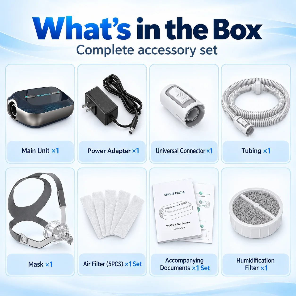 Resoxy Auto CPAP Machine Portable For Travel Sleep Apnea CPAP Machine Anti Snoring OSA Respirator with CPAP Mask Mini Ventilator