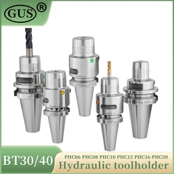 GUS damping expansion hydraulic toolholder BT30 BT40 HSK63A HSK50E SK40 CAT40 Collet chuck PHC06 08 12 16 20 25 32 6.35 12.7mm