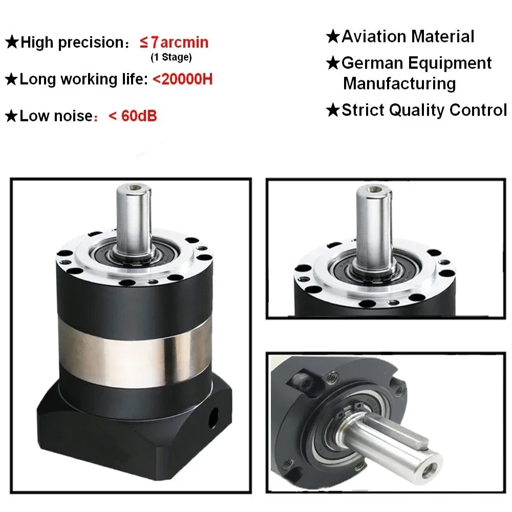 Nema23 57 Planetary Reducer Ratio 5:1-100:1 For 60/80/90/110/130/180mm Servo Nema34 86 Motor Reducetion Gearbox 7-12arcmin Gear