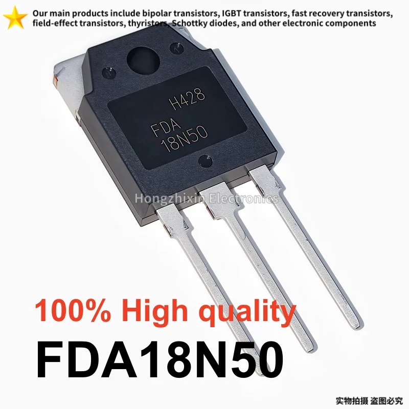 5-10 a la venta FDA18N50 MOS transistor de efecto de campo 18A500V 18N50 TO-3P Canal N