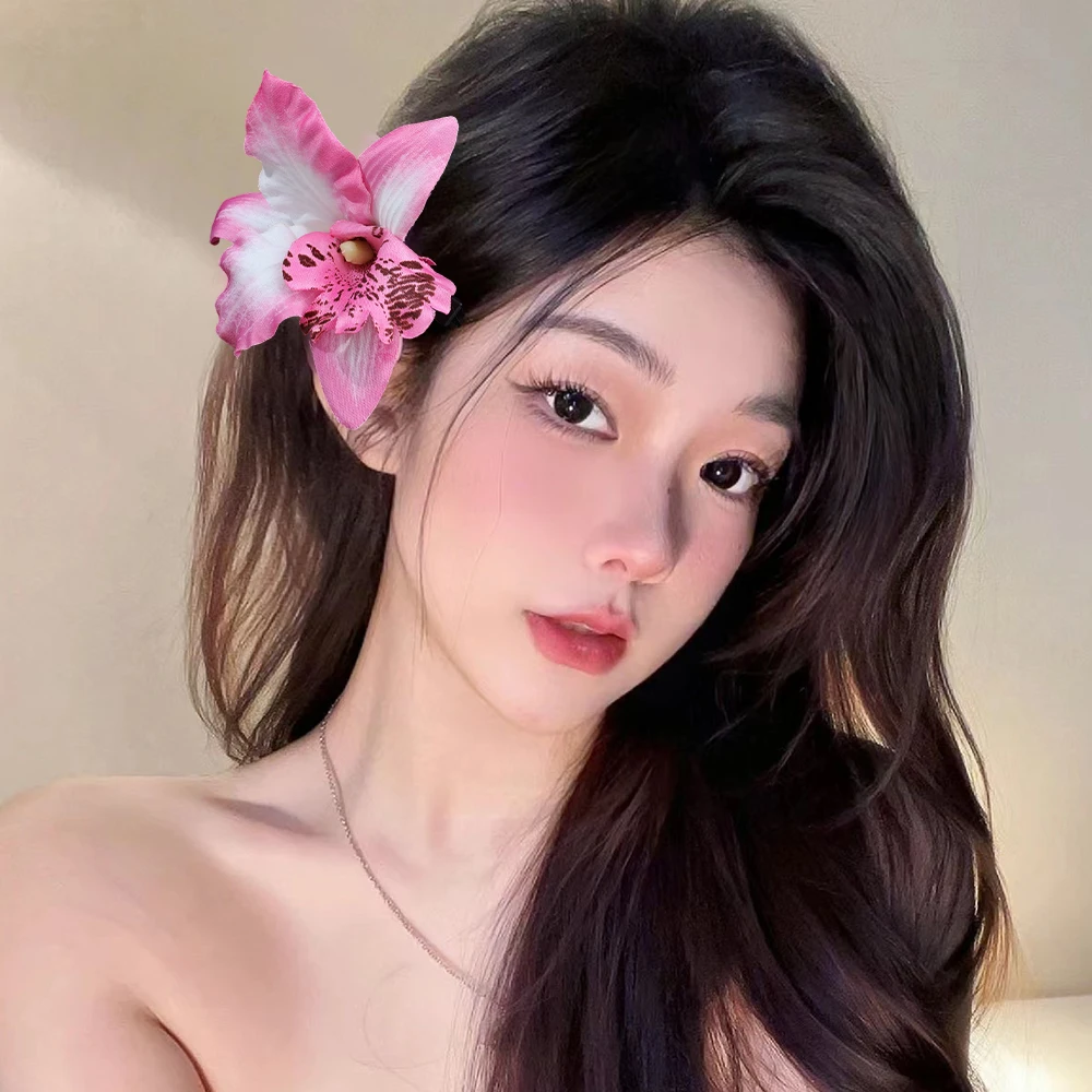 Orchid Flower Hairpin Hair Cli - Orchid Phalaenopsis recension och pris