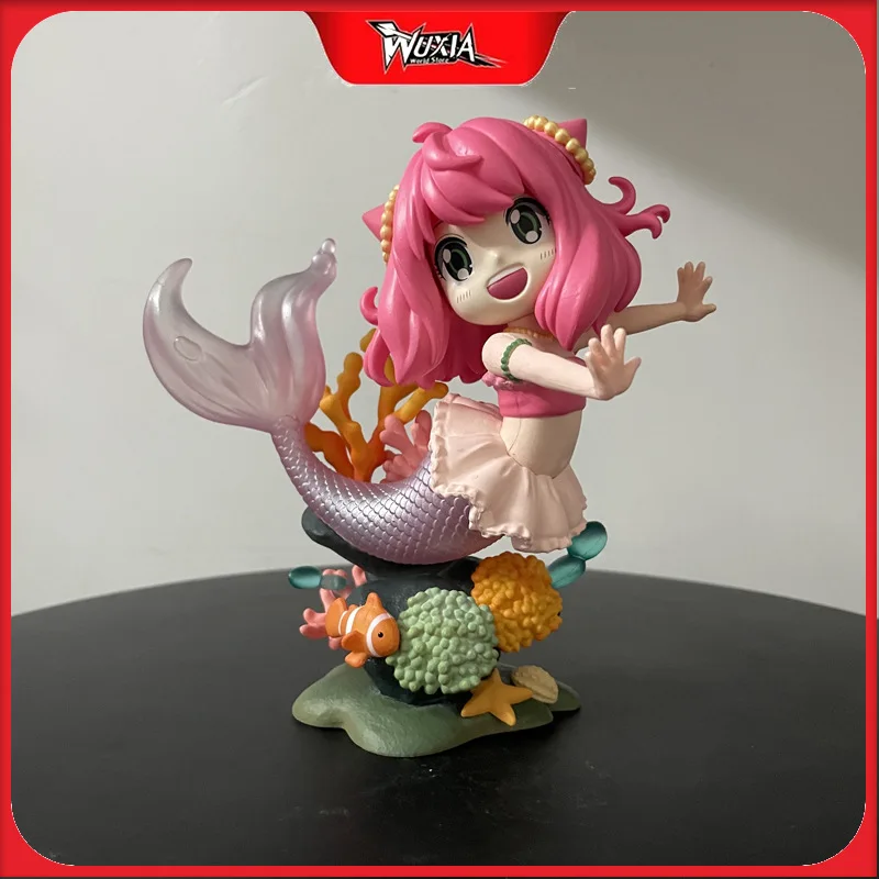 

15cm Mermaid Anya Forger Figure SPY FAMILY Anime Figures Beautiful Girl Statue Model Deskdesk Decoration Best Gift for Children