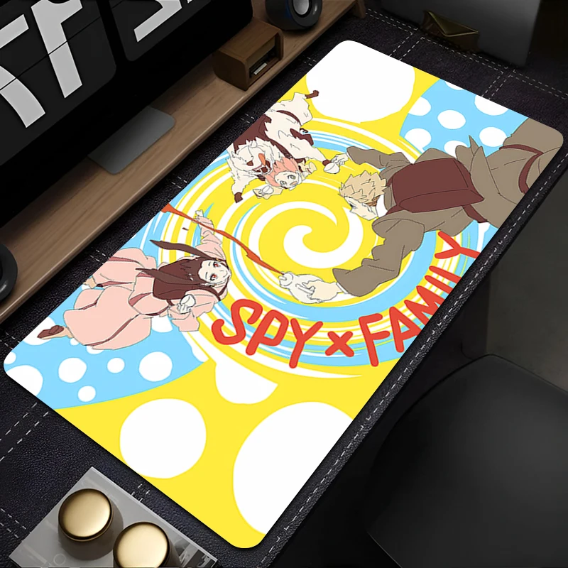 لوحة ماوس الألعاب حصيرة مكتبية Gamer S-spy X Family Professional Premium Mousepad ملحقات رائعة للتحكم في السرعة لوحة المفاتيح
