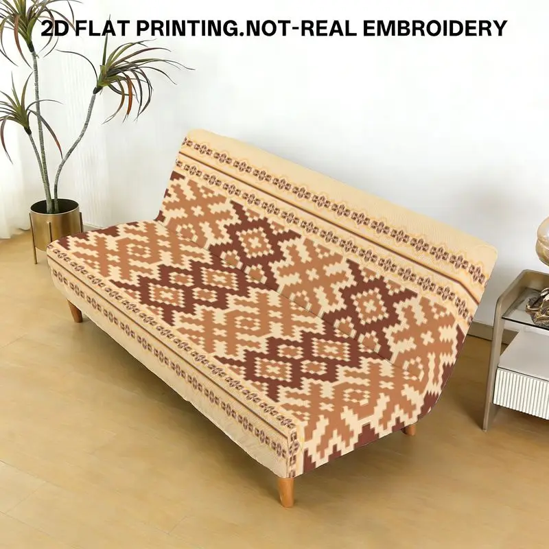 

Sofa bed cover warm color geometric pattern stretch stretch sofa bedspread home beautiful decoration