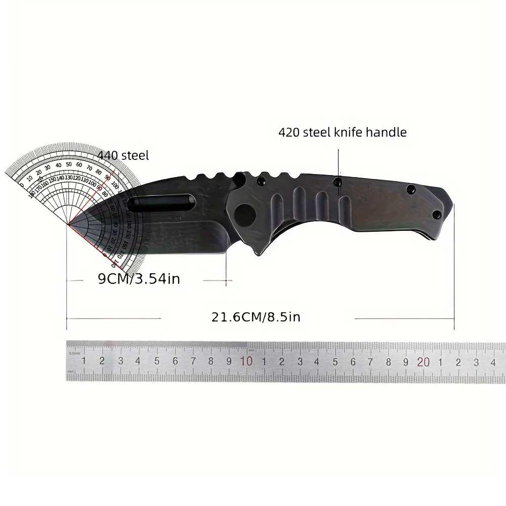 Retro Black Shark Outdoor Knife