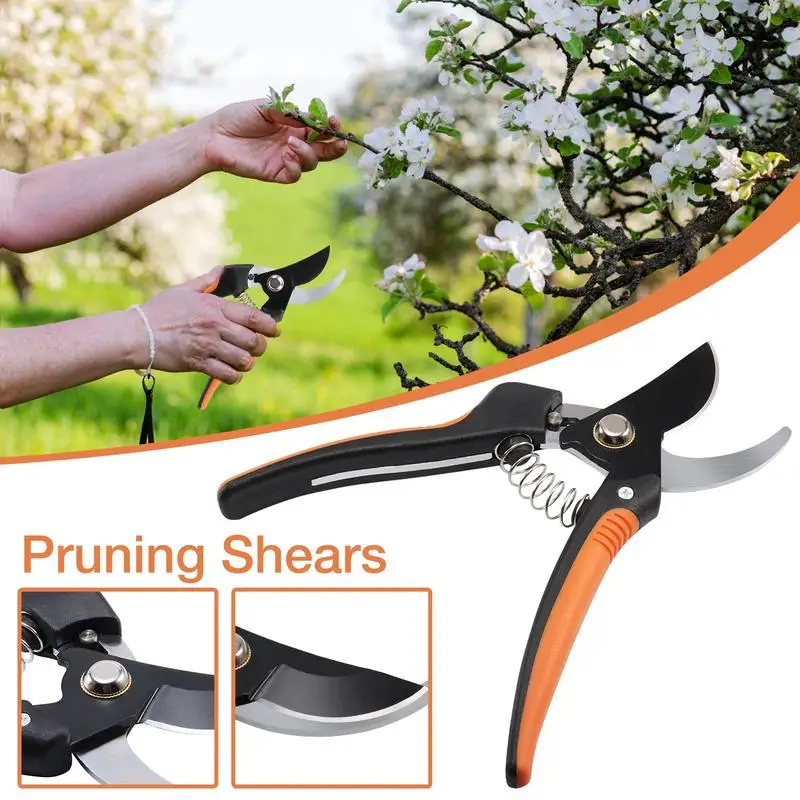 Pruning Shears High-carbon Steel Labor-saving Plant Scissors Agricultural Horticulture High Carbon Steel Fruit Shears Garden