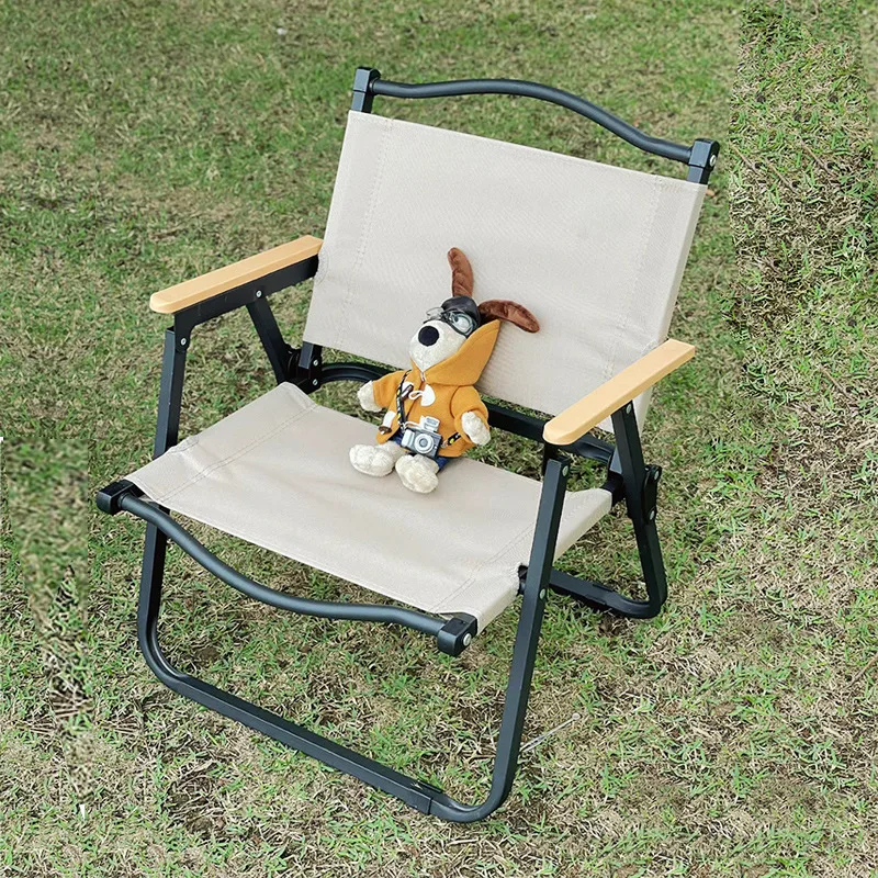 Outdoor Folding Chair Kermit Portable Picnic Ultra Light Fishing Camping Supplies Equipment Camping Chair