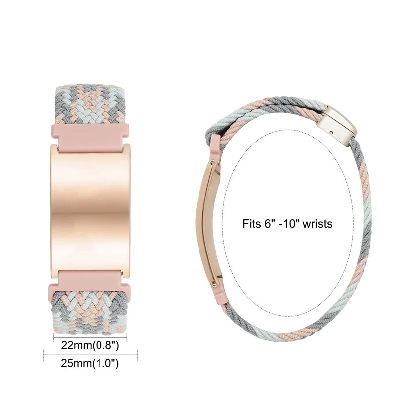 Personalisiertes Medizinisches Warnarmband Elastisches Nylon Individuell Graviertes Etikett Medizinisches ID-Armband Verstellbares Andenken-Geschenk für die Gesundheit – Detail 3