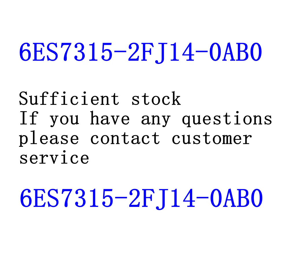 6ES7315-2FJ14-0AB0 6ES7 315-2FJ14-0AB0 NEW S7-300 CPU315F-2 PN/DP Central Processing Unit