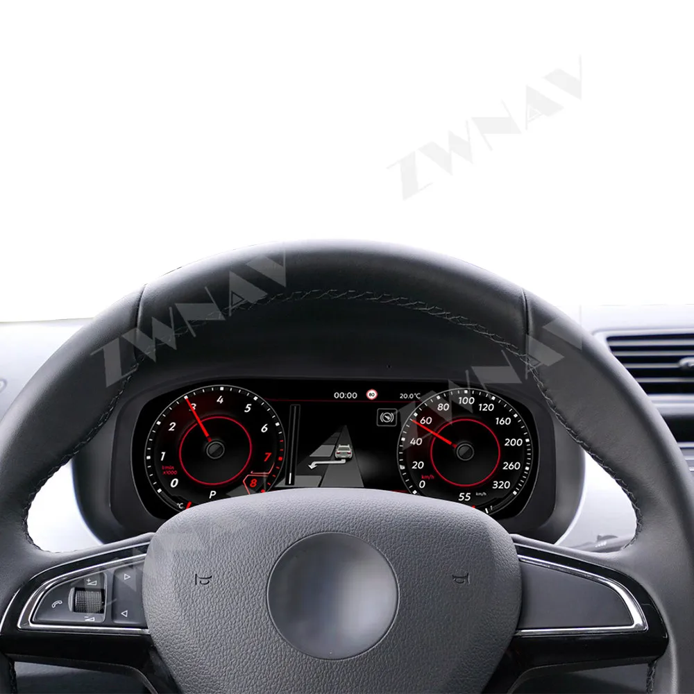 

ЖК-панель приборной панели, виртуальный кабин, GPS-спидометр, цифровой кластер для Volkswagen Skoda Fabia 2008-2014, приборная панель