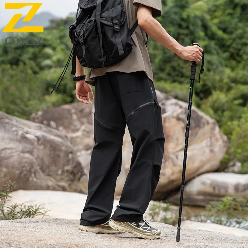 Men's Cargo Pants Lightweight Quick Dry Detachable 2-in-1 Shorts Trousers Multi Season Utility Outdoor Essential Comfort Pants