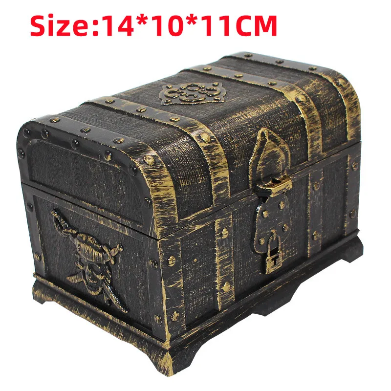 Children Treasure Hunt Game Toy Pirate Treasure Box Gold Coins Gems Outdoor Sports Summer Diving Party Parent-child Interaction