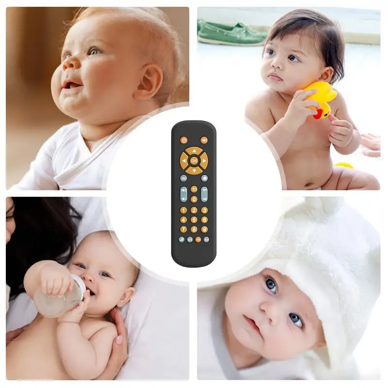 Mainan Remote untuk bayi, mainan Remote kreatif untuk anak bayi realistis bermain Remote unik pendidikan dini Tv balita