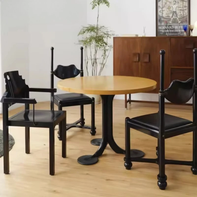 Modern creative hotel furniture, retro gray wood frame high back, restaurant home hotel lobby chair