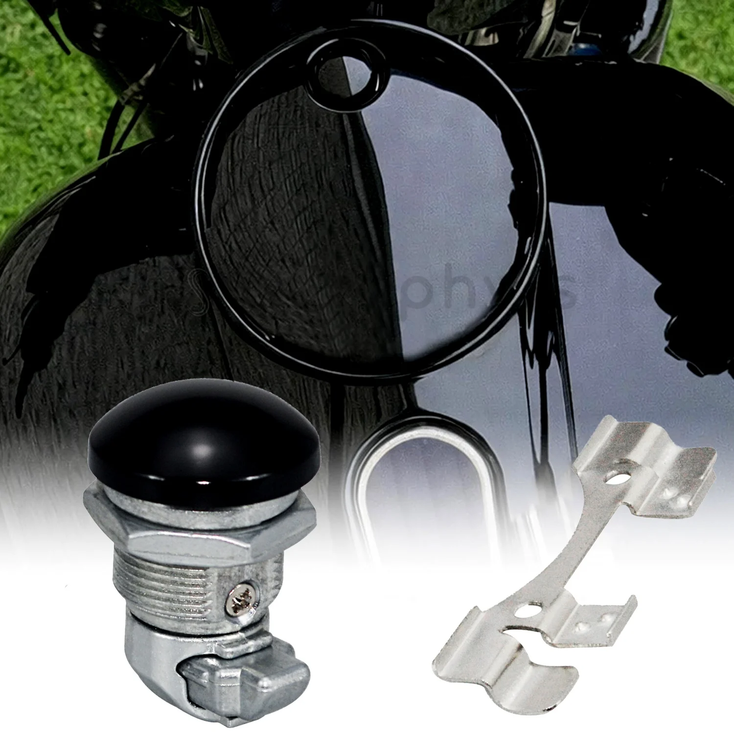 Motorcycle Accessories Fuel Door Latch Button Gasoline Cap Fuel Tank For Harley Touring Road Glide Street Electra Glide 1992-UP