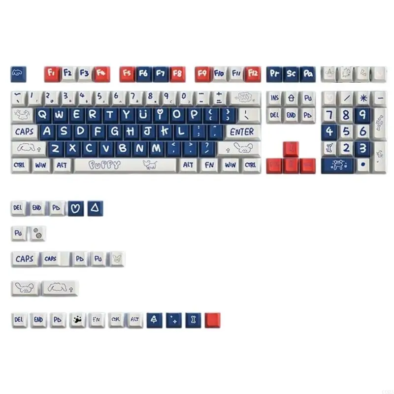 

CORA 133Key Puppy Keycap PBT Сублимационная краска Оригинальный профиль Механические клавиатуры