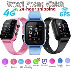 4G Kids Smart Phone Watch SOS Call LBS Tracker Location Sim Card Clock Camera Chat Waterproof Smartwatch Boys Girls Gifts