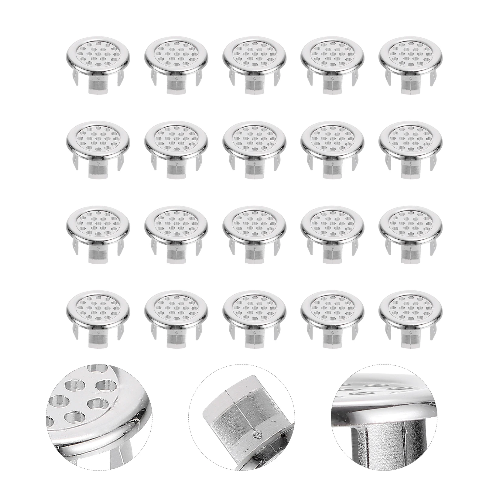 

20pcs Caps Basin Covers Bathroom Supplies Drain Accessories Plastic Basin Overflow Covers Easy Install