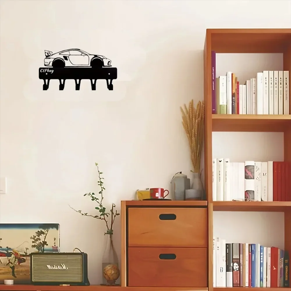 Sport Car Metal Wall Art, Boys And Girls Room Kindergarten Living Room Nursery Bedroom Decor Halloween Decor Iron Crafts