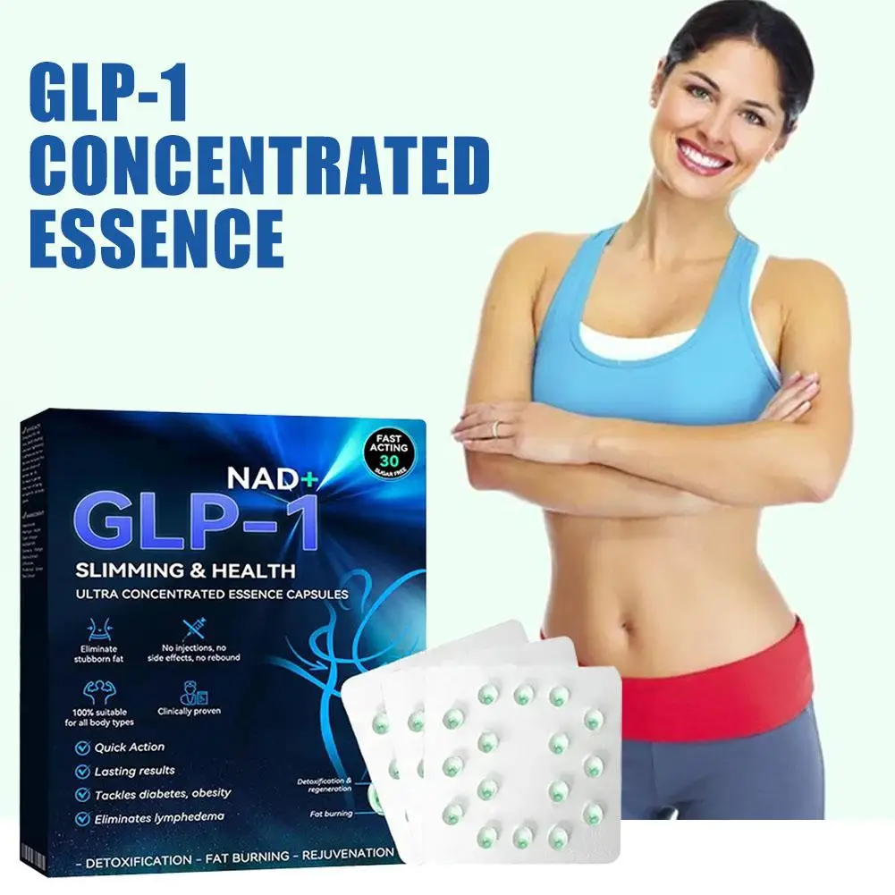 GLP-1 Slimming Health Ultra Concentrated Essence Liquid Pearls With NADs+ Moringa Weight Loss Fast Acting Slimming Capsule
