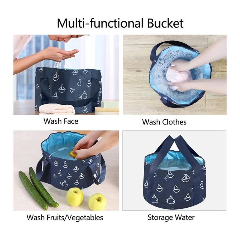 ABKO-Portable Travel Foot Bath Tub Foot Spa Soaking Feet Home Pedicure Basin For Camping Washing