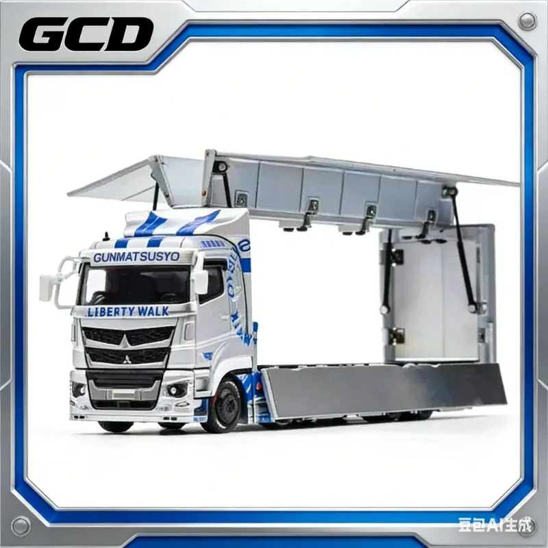 

Эксклюзивная модель с выставки в Шэньчжэне: GCD LB TRUCKS 1:64 Mitsubishi Fuso Super Great из сплава, игрушки для мальчиков, коллекционные предметы для взрослых.
