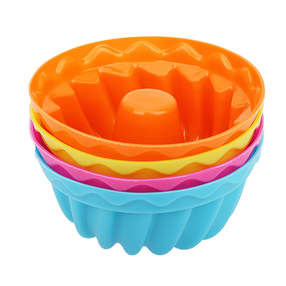 Thread Shape 12pcs/set Silicone Pudding Cupcake Muffin Donut Mold Baking Jelly Mould