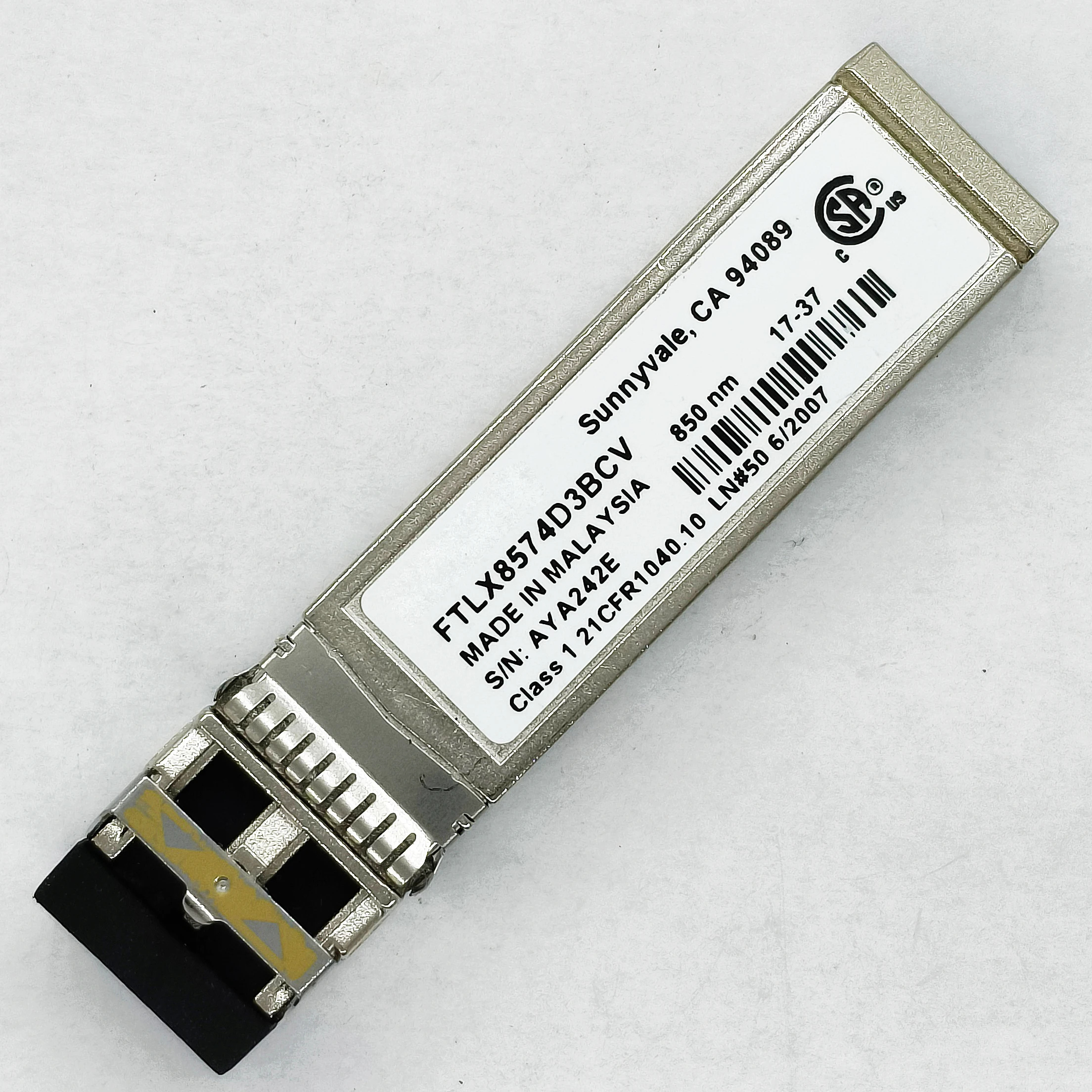 

Genuine For Finisar 10GB 300m FTLX8574D3BCV SR 850nm 0.3km SFP+ MM Duplex LC Transceiver Optical Module