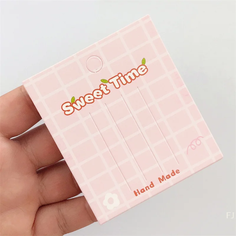 [YU]50Pcs Clip Display Cards Hair Decoration Packaging Card Paper Cards For Hair Barrettes Accessories Display And Organizing