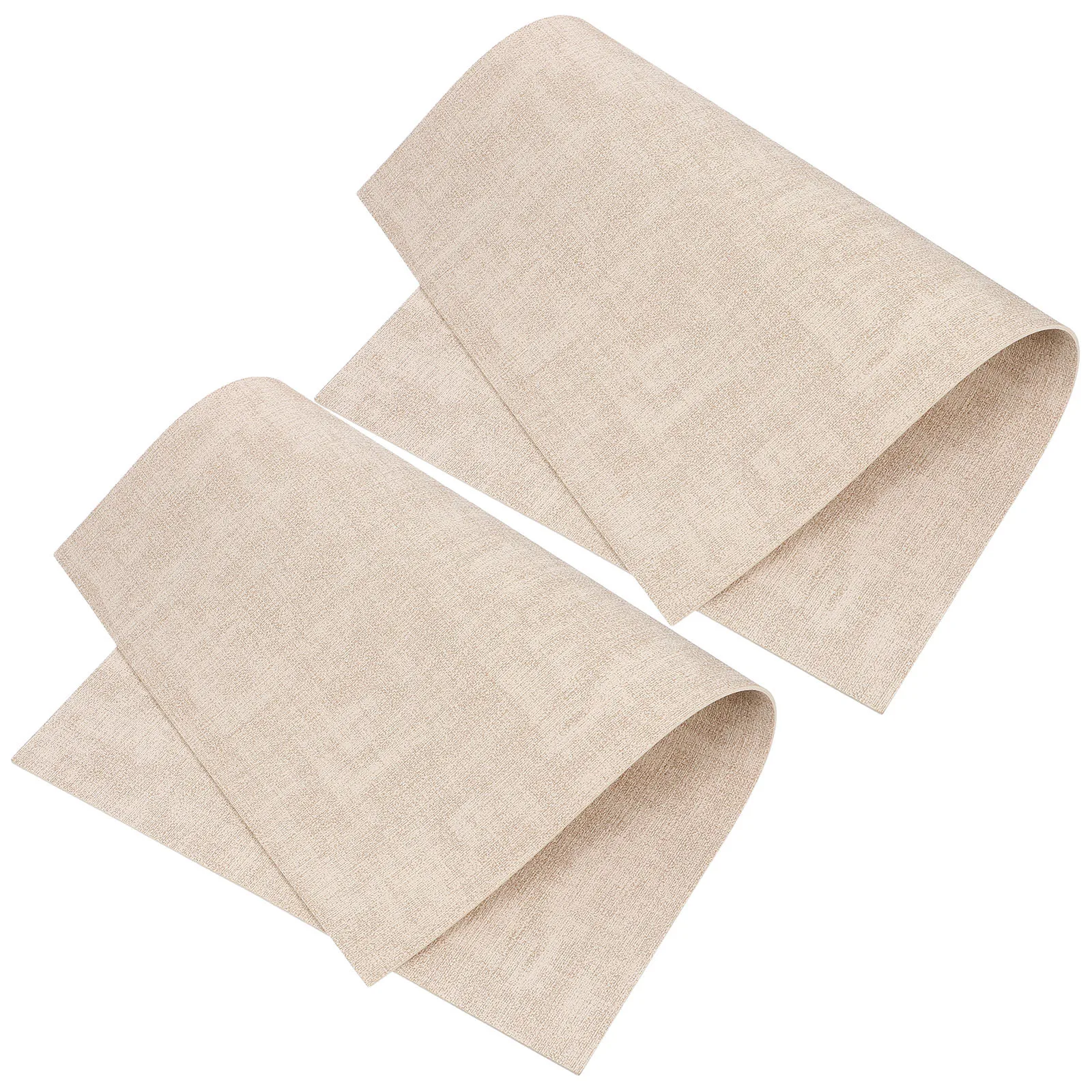 

2Pcs Faux Double-Sided Placemats Waterproof Heat Resistant Dining Table Mats Protective Mat for Home Hotel Restaurant