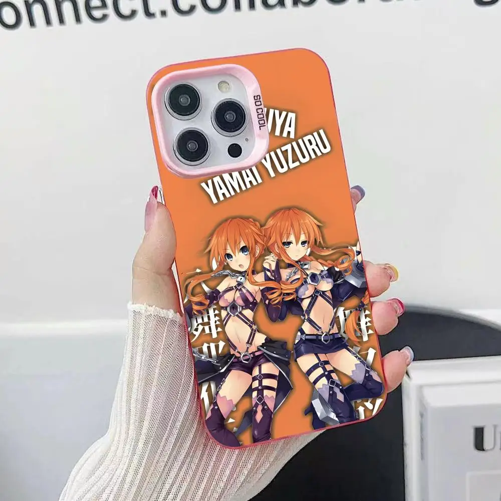 

Чехол для телефона Date a Live Yamai Yuzuru для iPhone 17, 16, 15, 14, 13, 12, 11 X XR XS 8 7 Air Pro Max Plus, полупрозрачный розовый цветной чехол