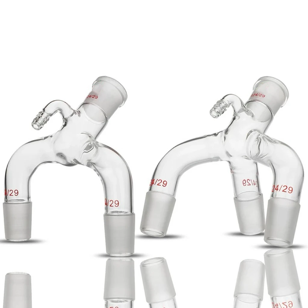 Vacuum Tool Small Mouth Pagoda Head Adapter Two-way Three-way Distillation Receiving Tube Receiving Tail Tube Dovetail Tube