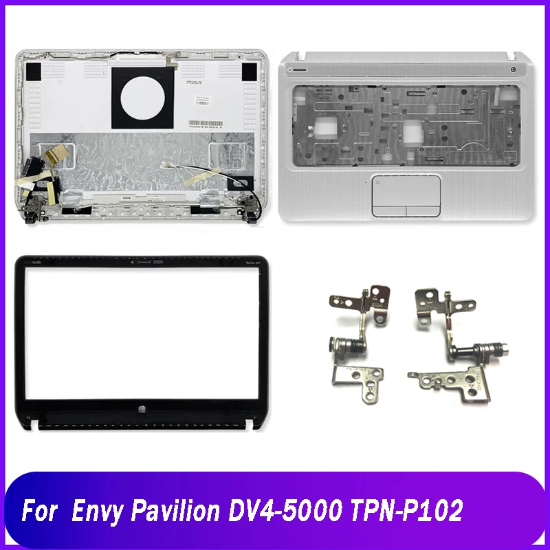 NEW Rear Lid For HP Envy Pavilion DV4-5000 TPN-P102 Series Laptop LCD Back Cover Front Bezel Palmrest Upper A B C Shell White