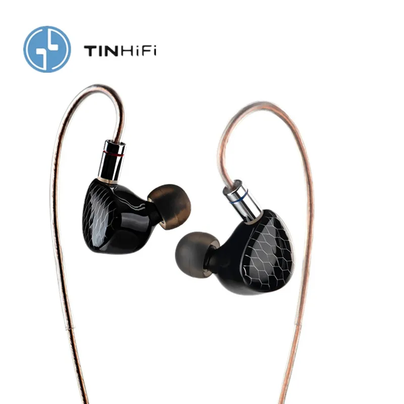 TINHIFI P1 MAX 14.2mmFlatDriveEarphones HIFI Music DJ Headsets 3D-printedStainlessSteelSingleCrystalCopperCable P2 P1