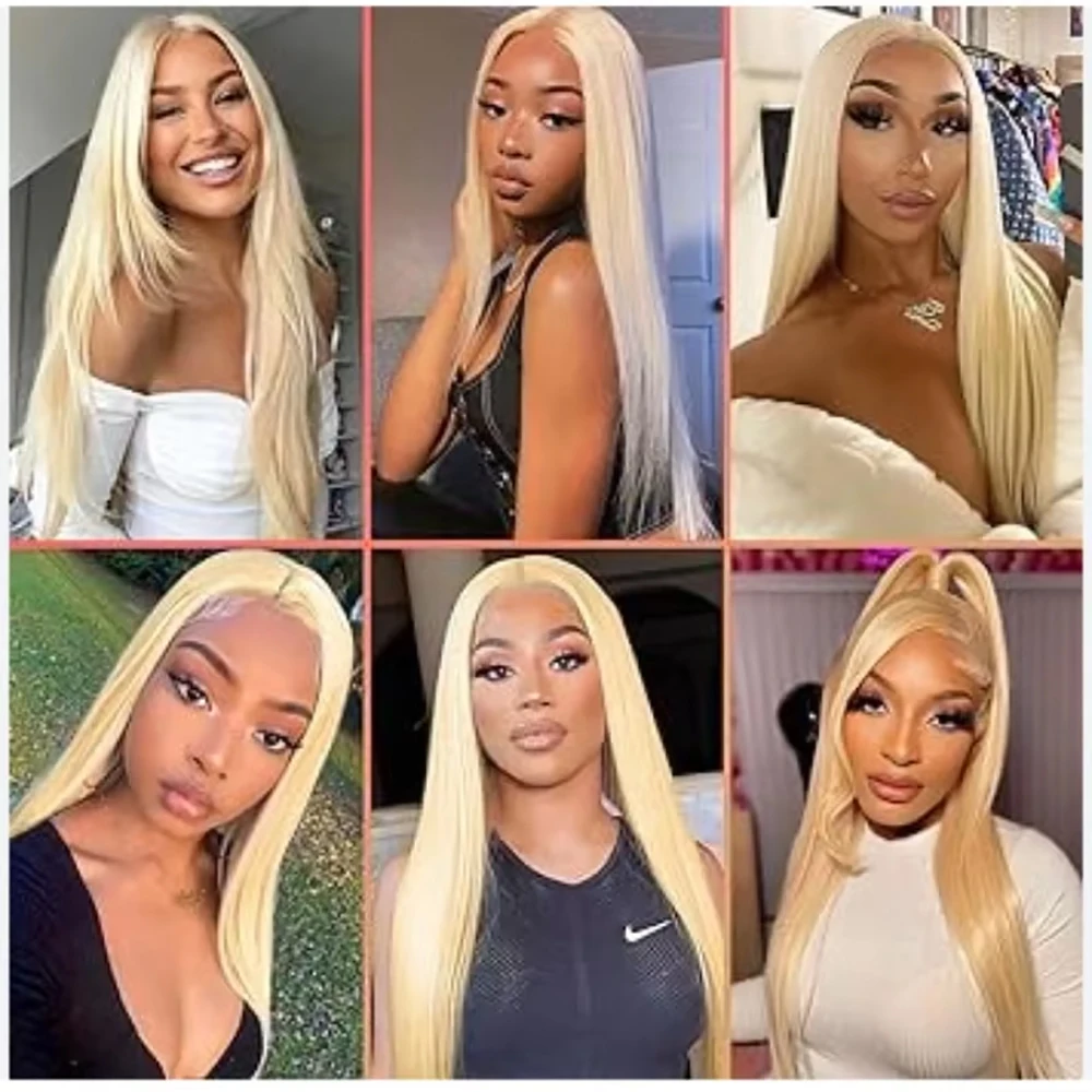 613 Hd Transparent Lace Front Wig 13x6 Blonde Lace Front Wig Human Hair 52 Inch Honey Blond Straight Human Hair Wigs For Women