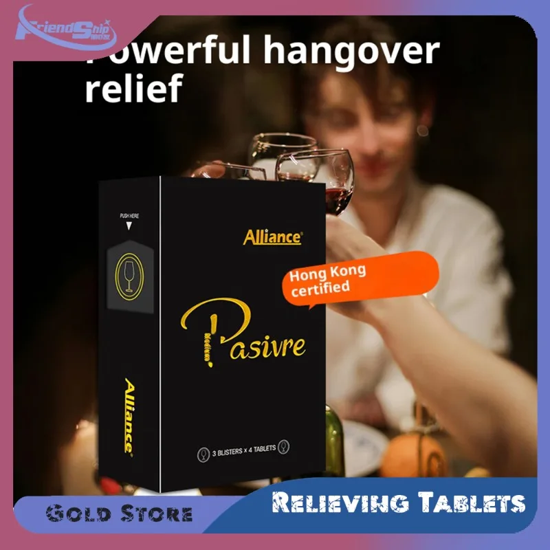 Dispositivo de Alianza Comprimidos para aliviar el Alcohol 0 Adicionados Sin Harmar el Cuerpo rápidamente Previene la resaca Rostando hacia arriba tarde