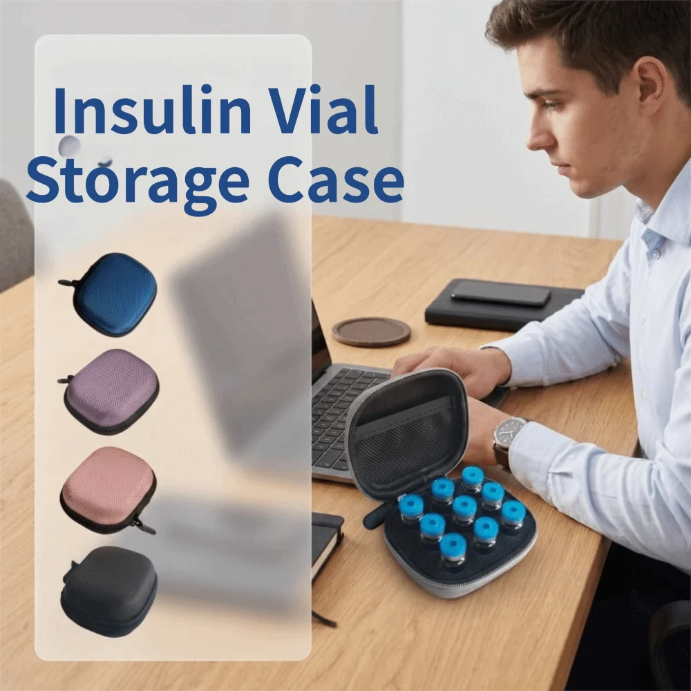 3ML Insulin Vial Storage Case Waterproof 6/9 Slots Essential Oils Carrying Box Wear-resistant Dust-proof Insulin Organizer