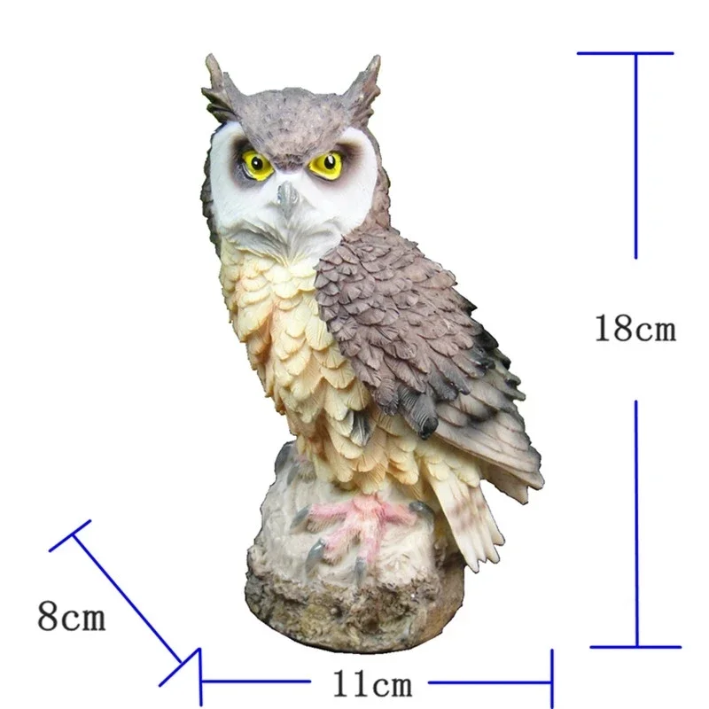 Owl Shape Statues Animal Birds Art Sculpture Resin Art&Craft Home Office Desktop Decoration