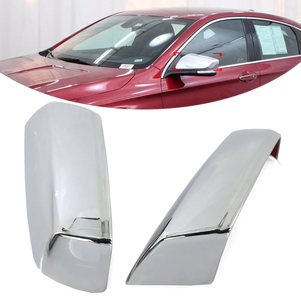 

2Pcs Chrome Car Rearview Mirror Covers Cap For Chevy Impala 2014 2015 2016 2017 2018 2019 2020