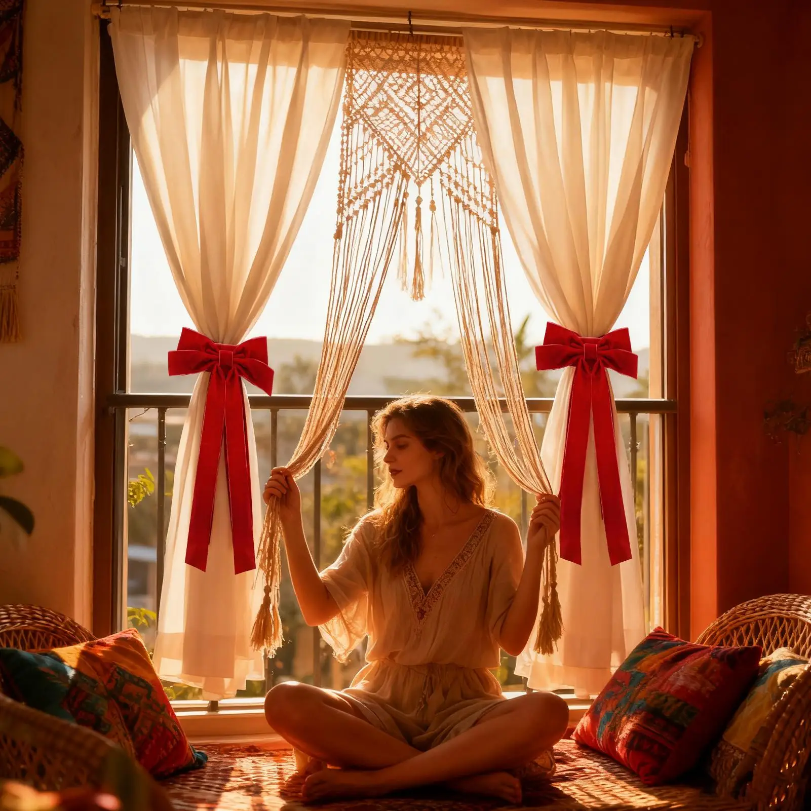 ثنى Tiebacks الأحمر الحديثة مطاطا زينة عيد الميلاد القوس الأحمر Holdbacks الستائر الزينة للاستحمام داخلي الحمام المطبخ #2