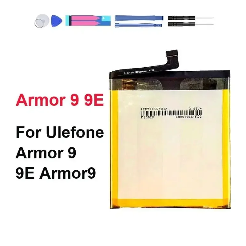 For Ulefone Armor 9 9E Reliable Replacement 6600mAh Mobile Phone Battery Stable Power Supply