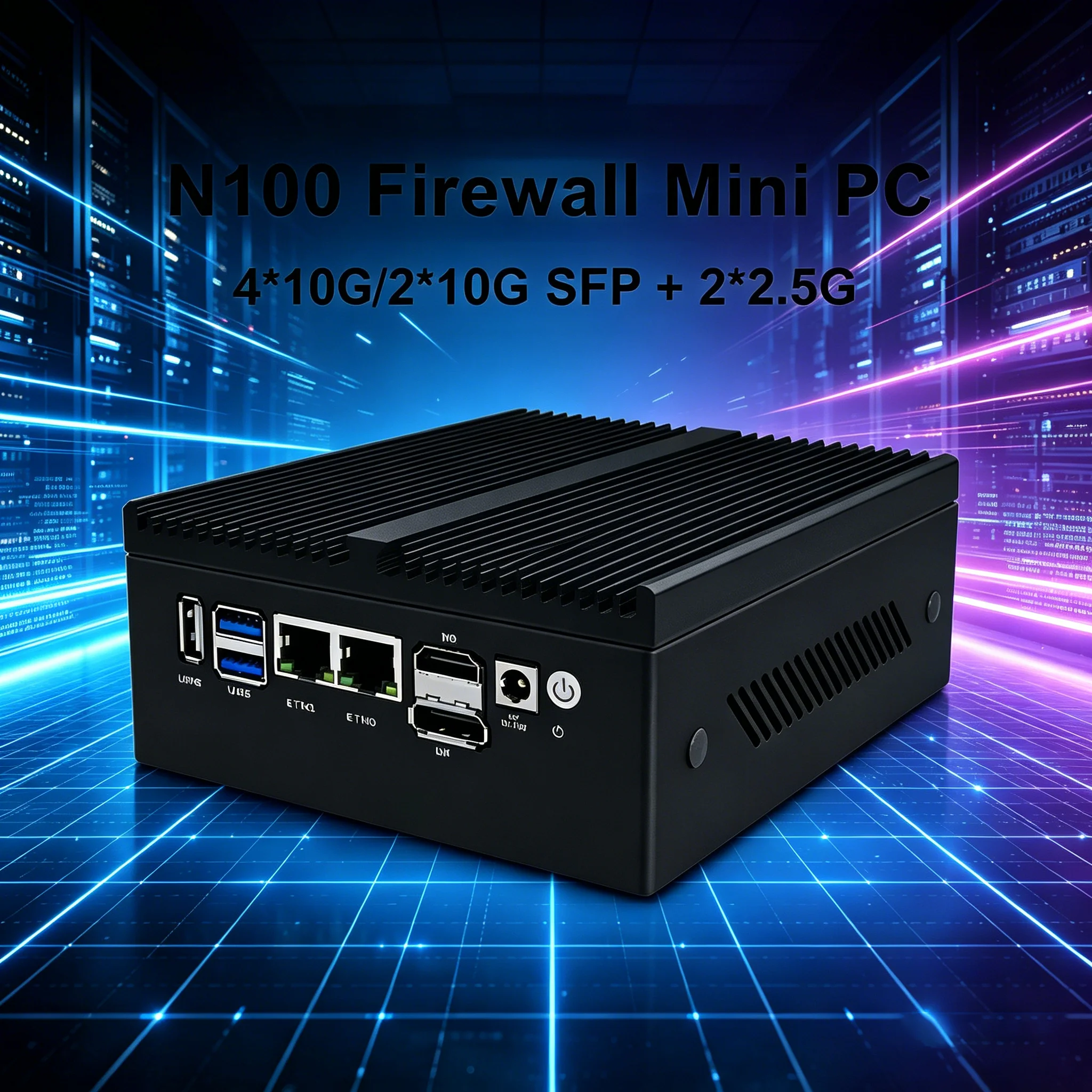 

Мини-ПК Topton Solid Firewall на базе Intel N100 с 4x10G SFP+ и 2x2.5G LAN i226-V, DDR5, для Proxmox, ESXi, домашнего сервера, промышленного компьютера