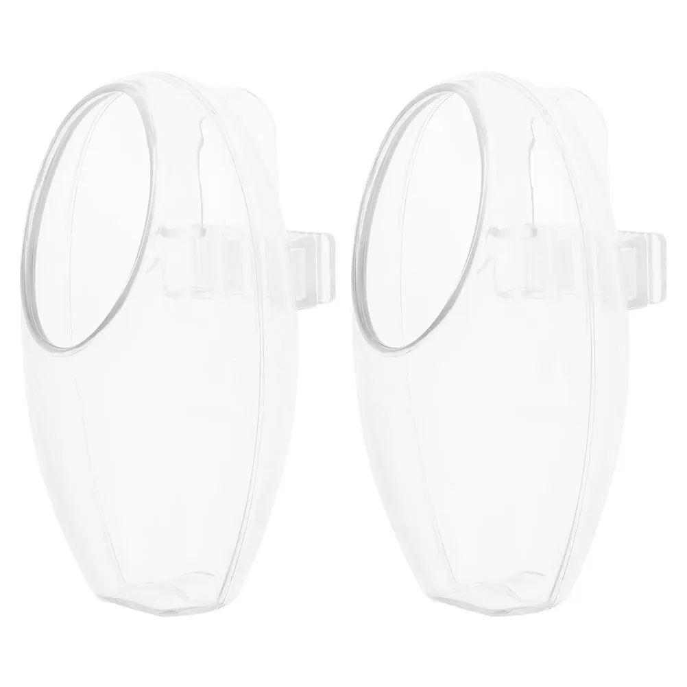 

2 Pcs Bird Feeder Parakeet Cage Slot Dispenser Accessory Hanging Plastic for Caged Feeders