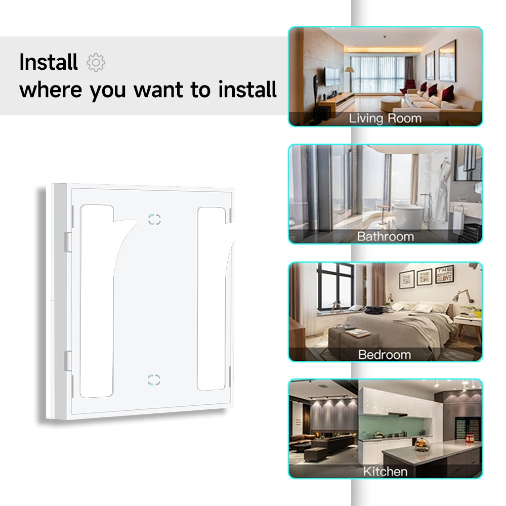 Tuya Smart ZigBee Scene Switch Wireless Scene Switch 4 Gang 12 Mode Automatic Scenario Push Button Controller image 6