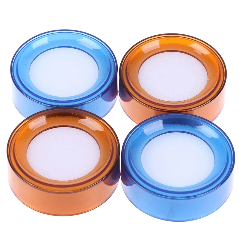 2 pçs/lote plástico redondo caso dedo molhado esponja amortecedor para casher contagem dinheiro