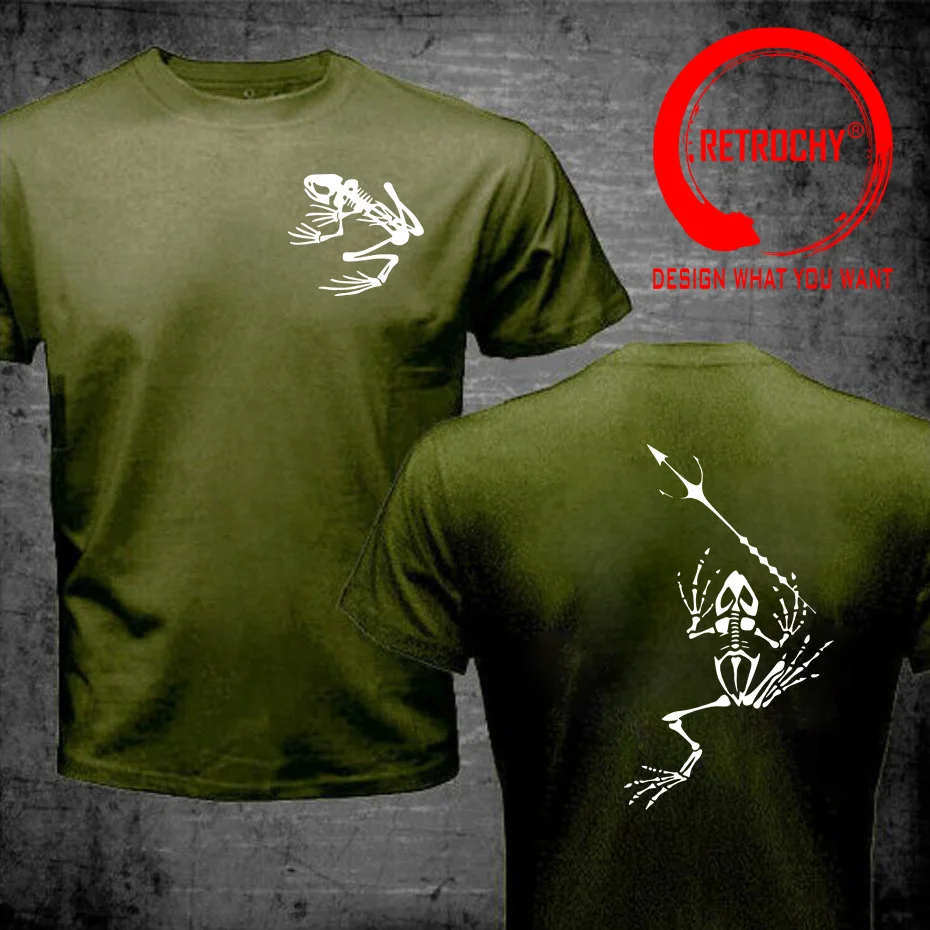 Funny Custom Design USMC Naval Frog T-Shirt 100% Cotton O-Neck Short Sleeve Summer Casual Mens T Shirt Man Streetwear Tee Shirt