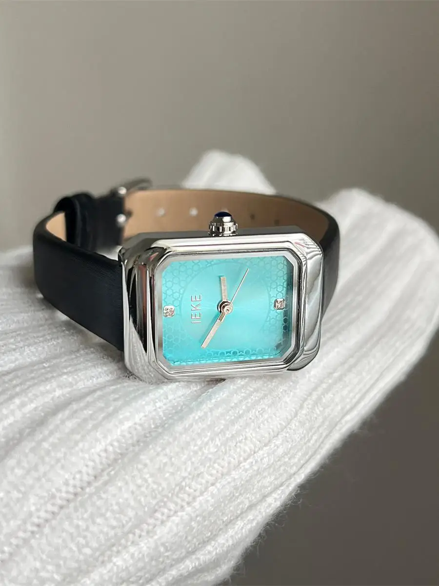 New Luxury Square Watch For WomenHigh-End Vintage Style Lightweight And Versatile Leather Strap Watch, A Perfect Gift For Women.