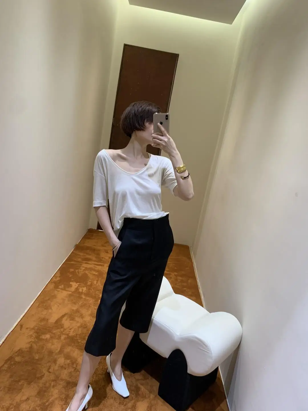 High-waisted stretchable wide-leg three-quarter length suit pants - slimming and loose straight-leg pants - 2026 new style