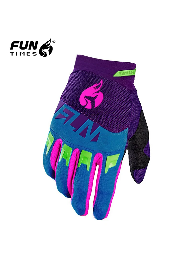 AliExpress NONE FUNTIMES Men's Off-road Racing Gloves Downhill Mountain Bike Motorcycle Full Finger Gloves
