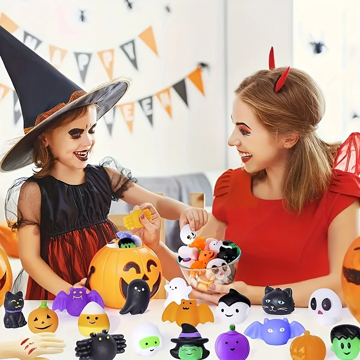 لطيف الحيوان الفاكهة اليقطين شبح اسفنجي كرات، هالوين عيد الميلاد الإجهاد الإغاثة اللعب، Kawaii ضغط تململ الهدايا #2